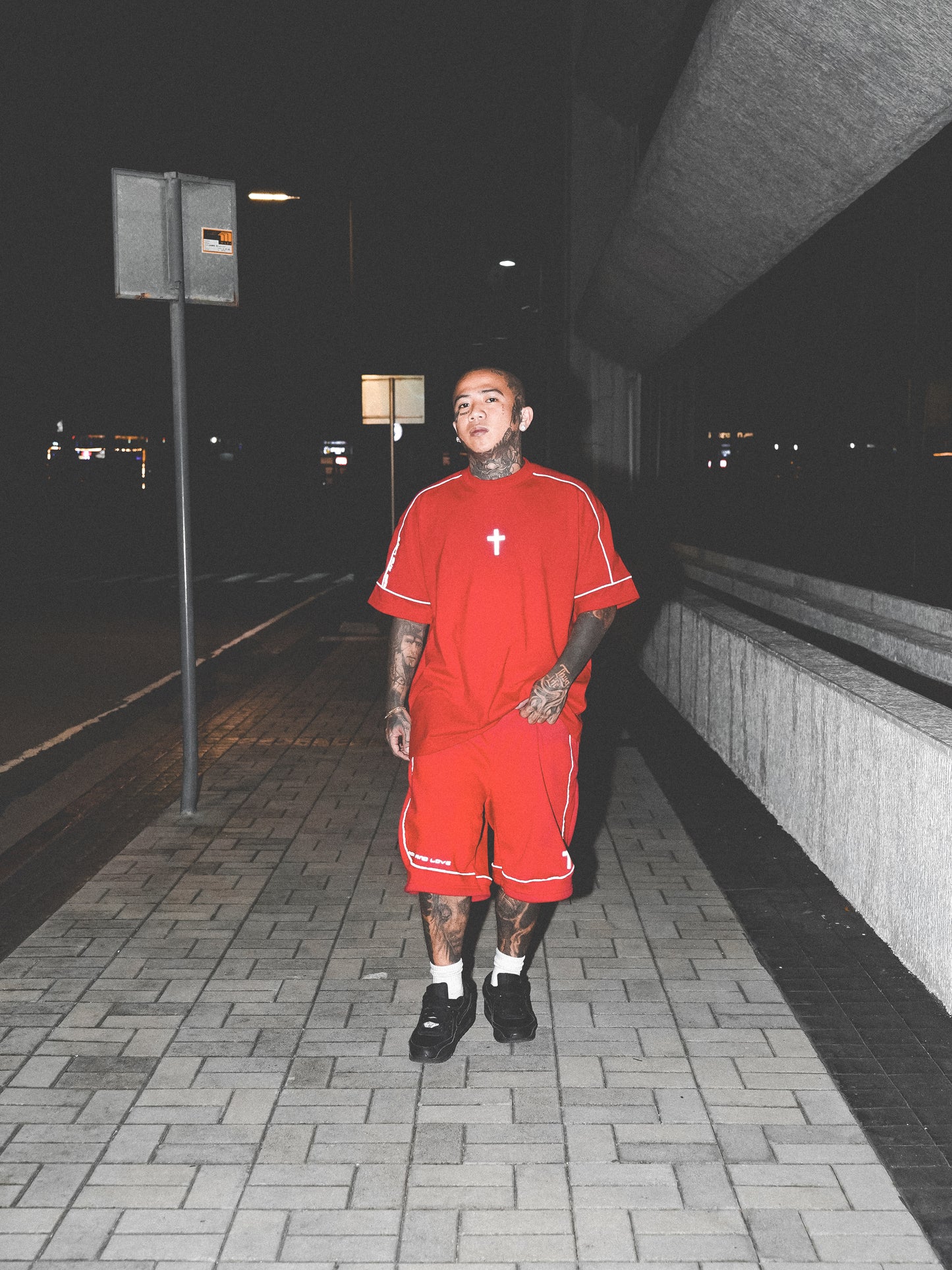 Cross Reflectorize Shirt Red