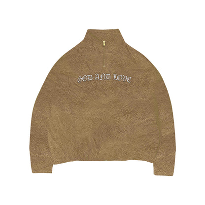 GL Half Zip Sweater Brown