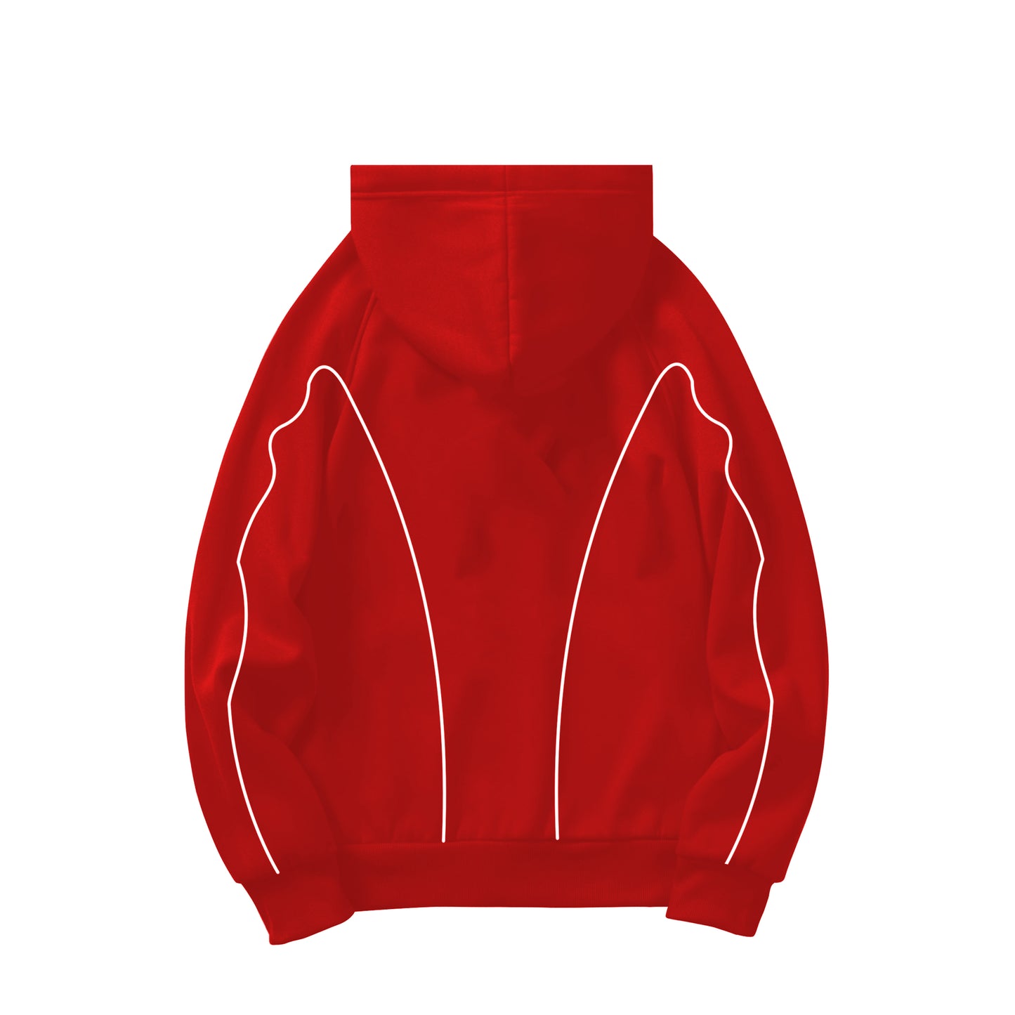 Reflectorized Cross Hoodie Red