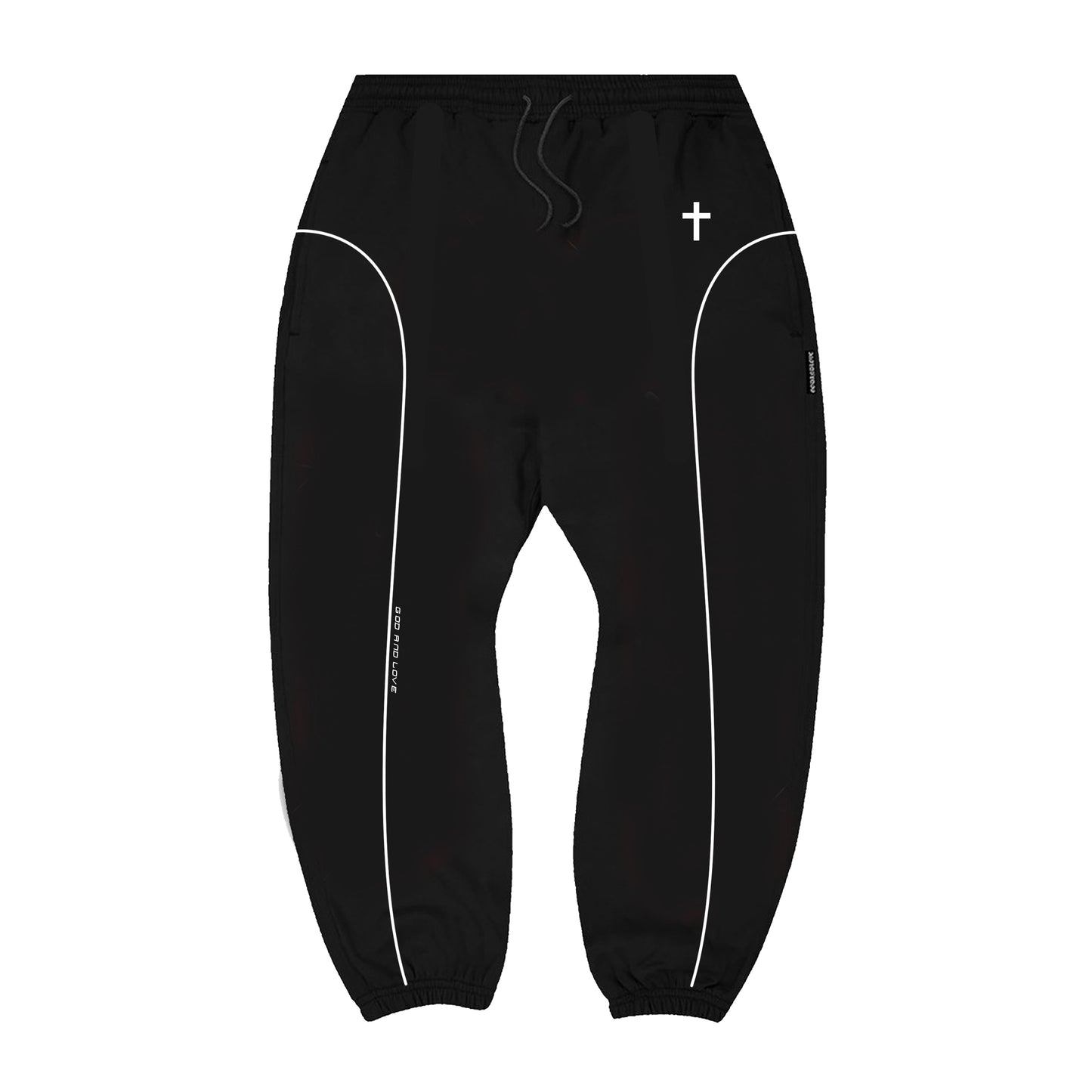 Reflectorized Cross Pants Black