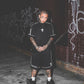 Cross Reflectorized Short Black