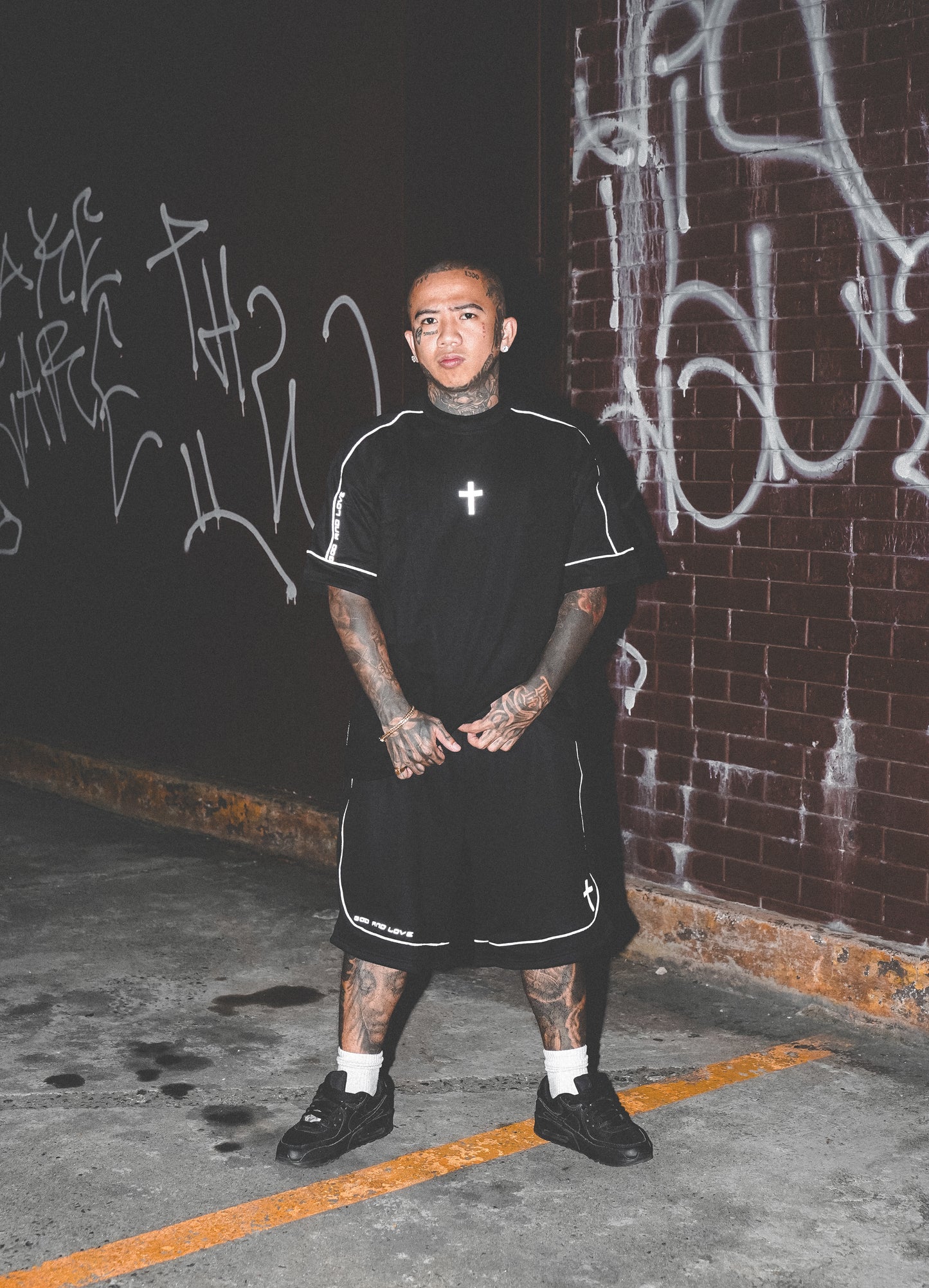 Cross Reflectorized Shirt Black