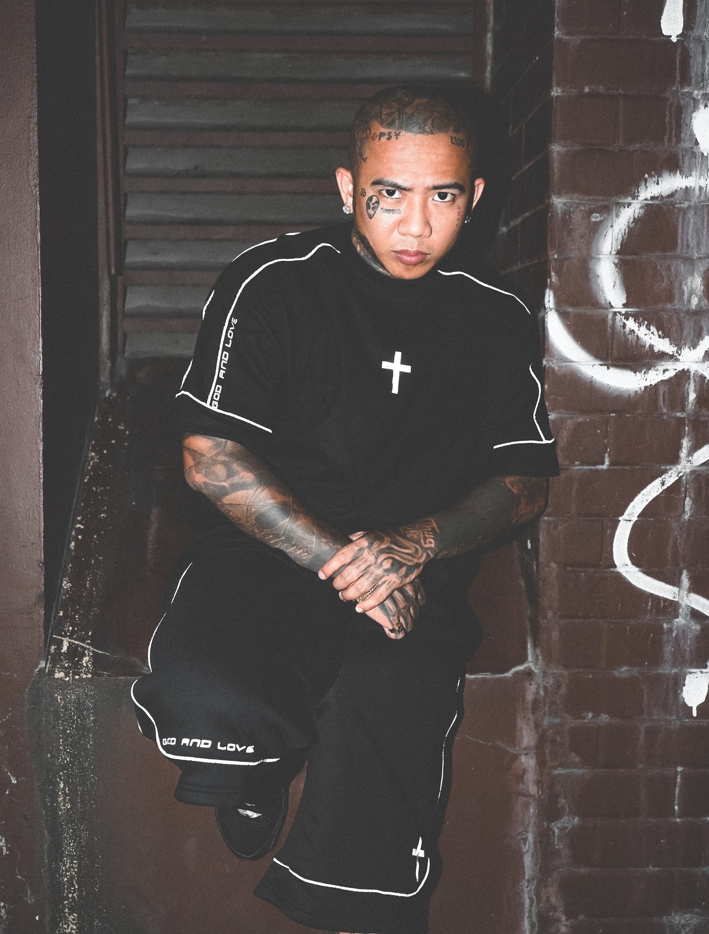 Cross Reflectorized Shirt Black