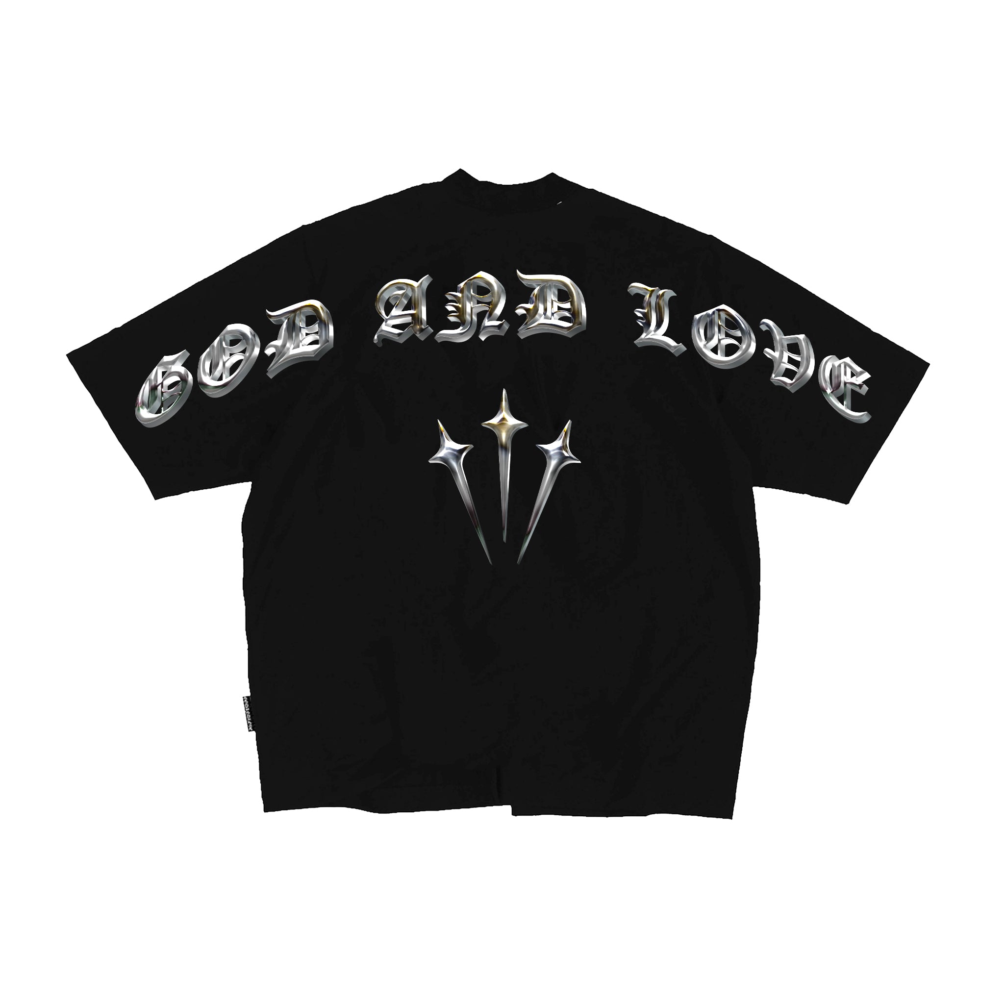 Chrome Cross Black Shirt – God and Love