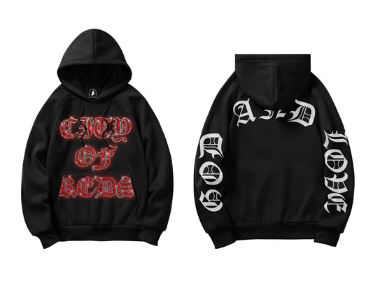 GL CITY OF RED HOODIE BLACK