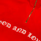 GL Half Zip Sweater Red