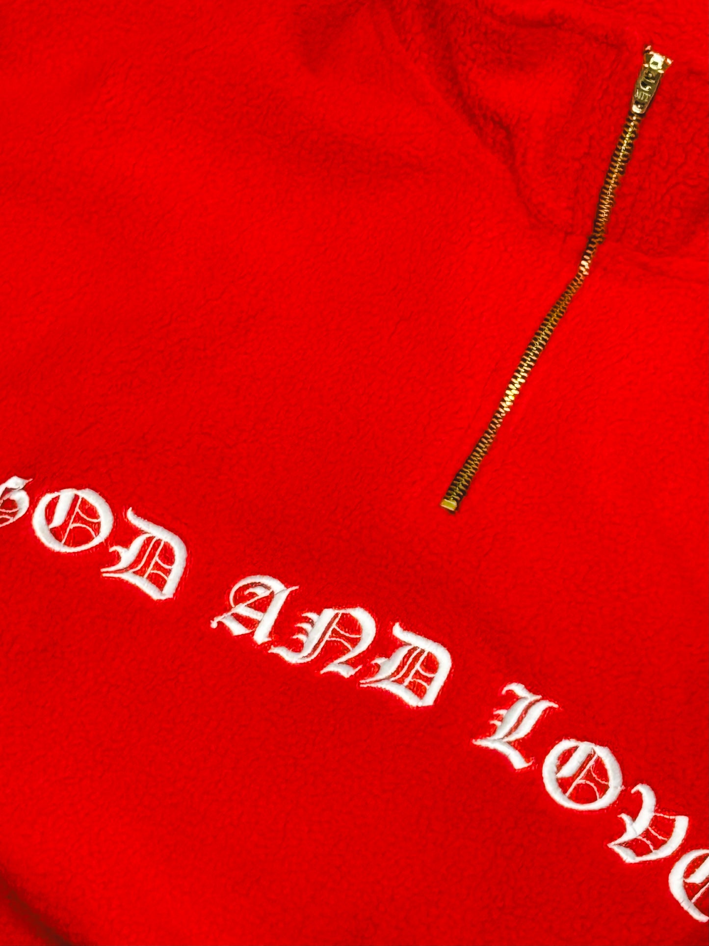 GL Half Zip Sweater Red
