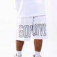 OG LOGO PRAYING HANDS SWEATSHORTS WHITE