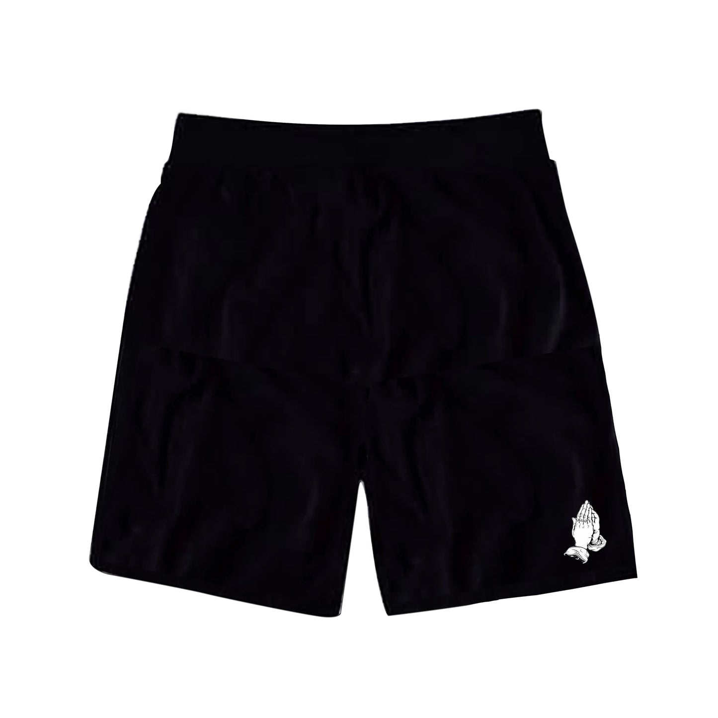 OG LOGO PRAYING HANDS SWEATSHORTS BLACK