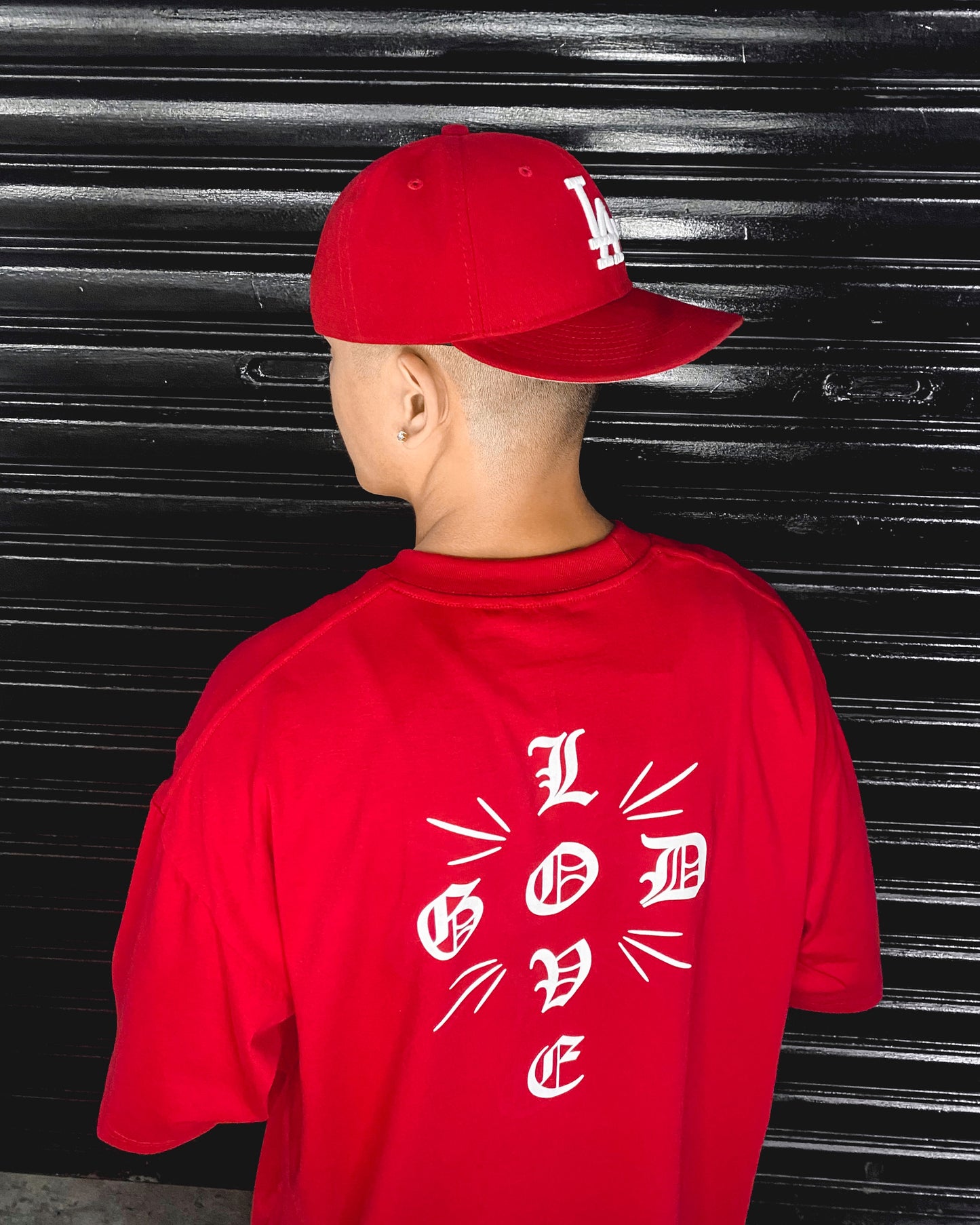 GL CROSS RED TEE